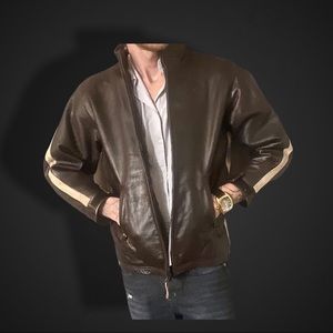 Men’s Authentic Gap Fine Leather Coat
